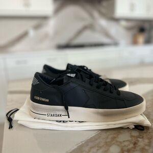 Golden Goose Black and White Stardan Sneakers